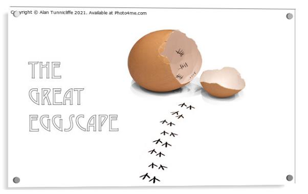 the great eggscape Acrylic by Alan Tunnicliffe