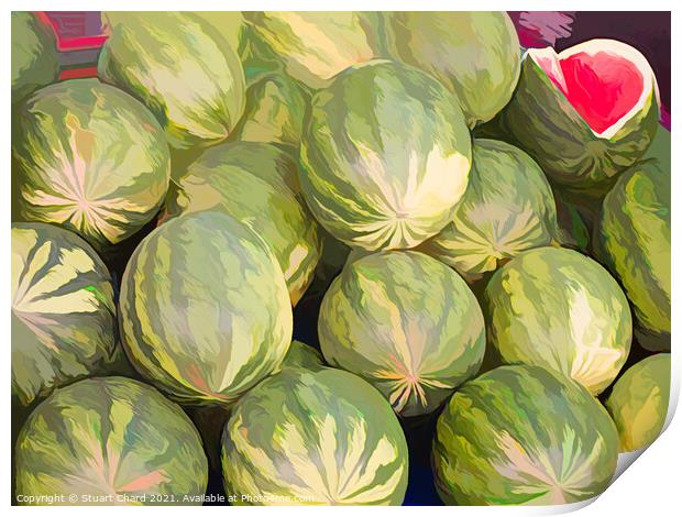 Watermelon Artwork Print by Travel and Pixels 