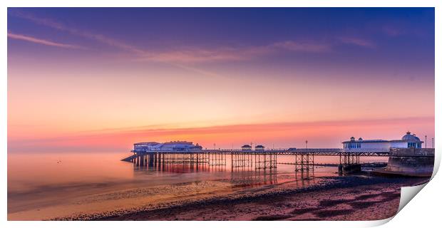 Cromer pier at sunrise Print by Bill Allsopp