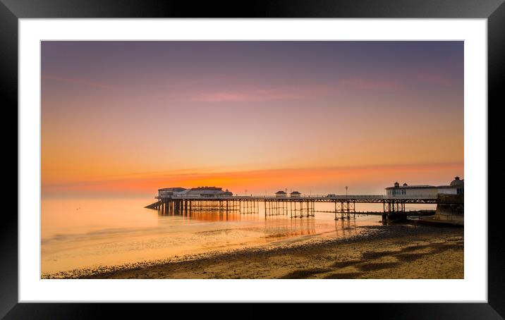 Cromer pier at sunrise. Framed Mounted Print by Bill Allsopp