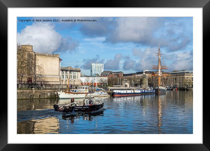 Bristol Floating Harbour by Narrow Quay  Framed Mounted Print by Nick Jenkins