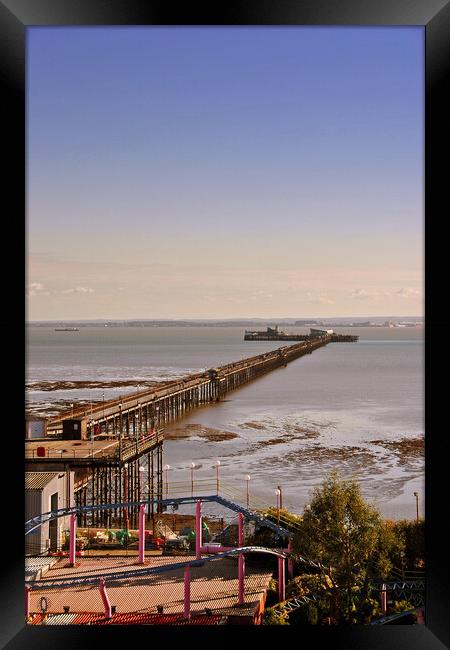 Southend on Sea Pier Essex England Framed Print by Andy Evans Photos
