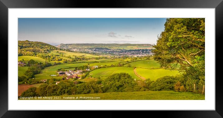 From Harcombe hill. Framed Mounted Print by Bill Allsopp