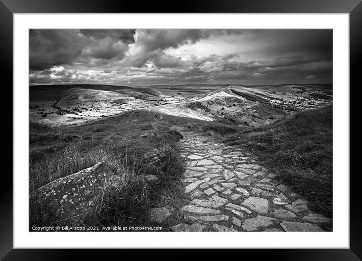 The path to Losehill. Framed Mounted Print by Bill Allsopp