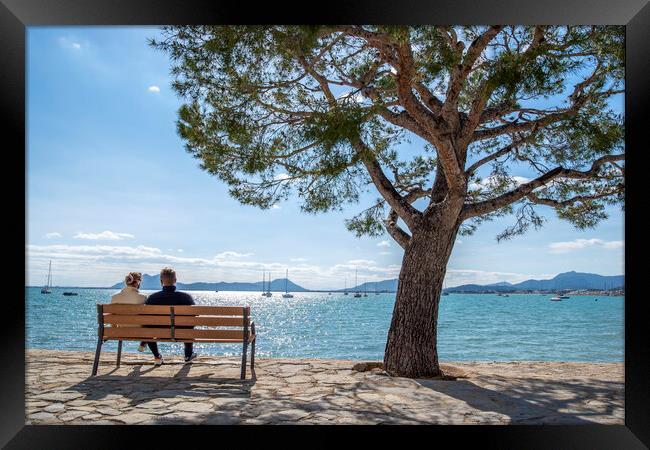 Just watching the world go by. Framed Print by Perry Johnson