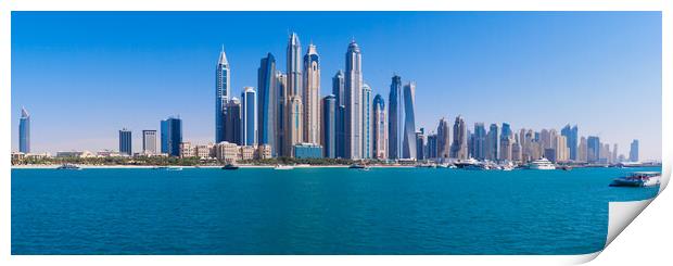 Dubai Panorama. Print by Tommy Dickson