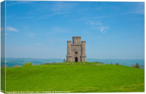 Paxton's tower at Llanarthney Canvas Print by Bryn Morgan
