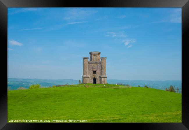 Paxton's tower at Llanarthney Framed Print by Bryn Morgan