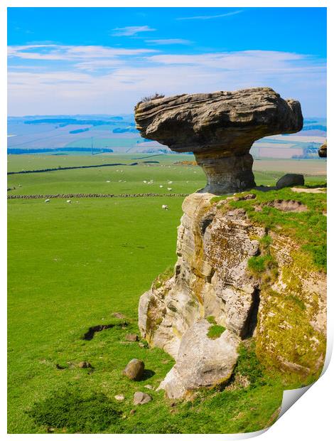 The Bunnet Stane, Fife, Scotland. Print by Tommy Dickson