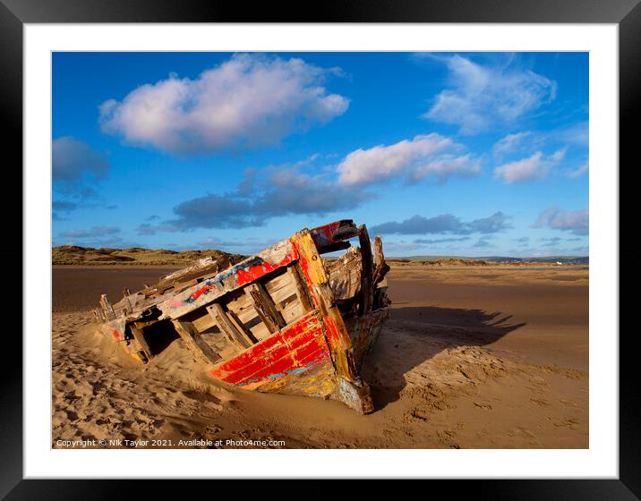 Colourful wreck Framed Mounted Print by Nik Taylor