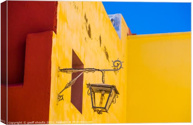 Moroccan yellow Canvas Print by geoff shoults