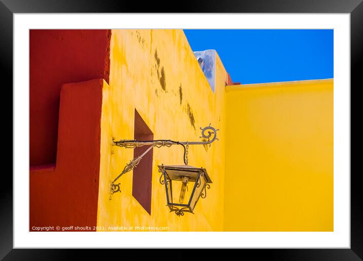 Moroccan yellow Framed Mounted Print by geoff shoults