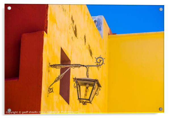 Moroccan yellow Acrylic by geoff shoults