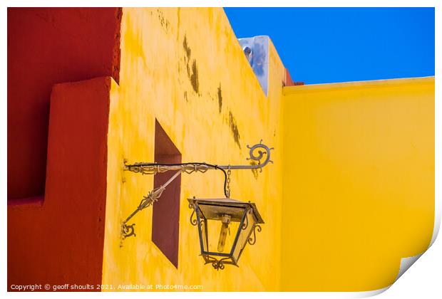 Moroccan yellow Print by geoff shoults