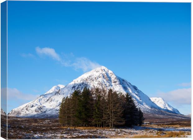 Buachaille Etive Mòr, Glen Coe, Scotland. Canvas Print by Tommy Dickson