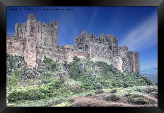 Bamburgh Castle Framed Print by Ian Jeffrey