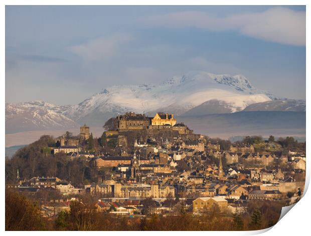 Majestic Stirling Castle Print by Tommy Dickson