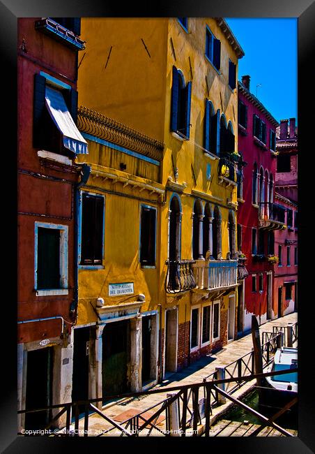 Traditional Venetian Architecture Framed Print by Nic Croad