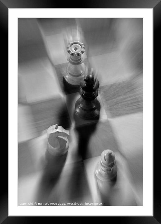 Checkmate Framed Mounted Print by Bernard Rose Photography