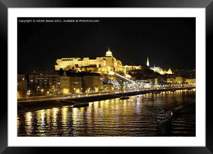  Hungarian Royal Palace Framed Mounted Print by Adrian Beese