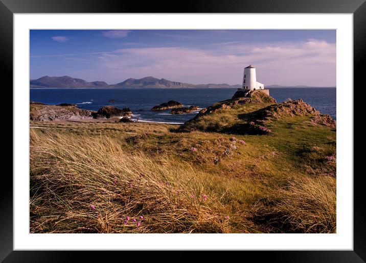 Anglesey lighthouse Framed Mounted Print by Kevin Elias