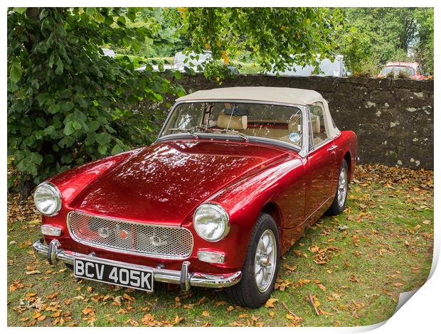 Mg Midget Print by Tommy Dickson