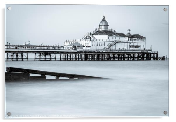 Eastbourne Pier Acrylic by Dave Angood