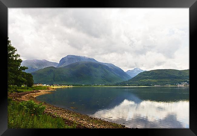 Ben Nevis Scotland from Corpach Framed Print by Jacqi Elmslie