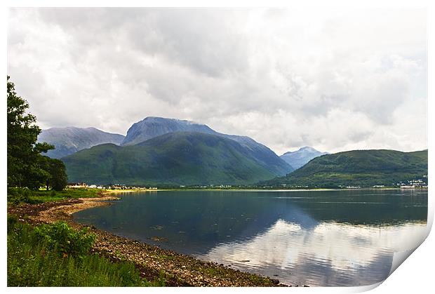 Ben Nevis Scotland from Corpach Print by Jacqi Elmslie