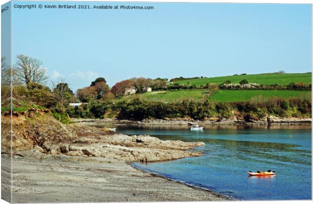 flushing cove cornwall Canvas Print by Kevin Britland