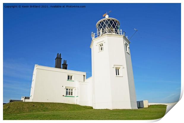 lizard lighthouse cornwall Print by Kevin Britland