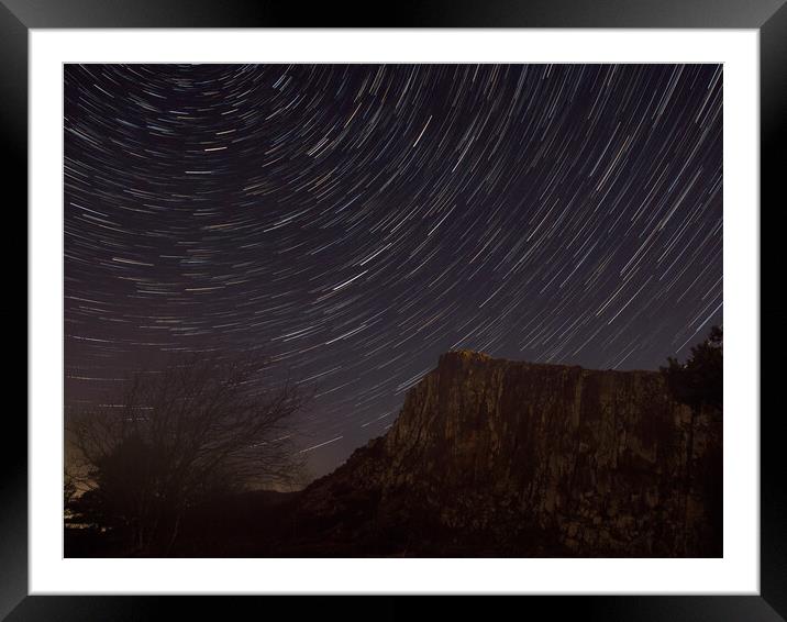 The Night Sky Framed Mounted Print by Tommy Dickson