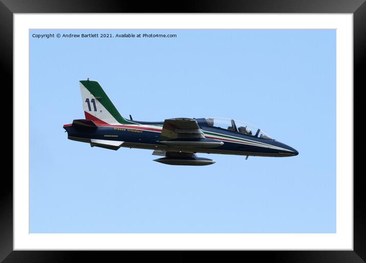 The Frecce Tricolori  Framed Mounted Print by Andrew Bartlett