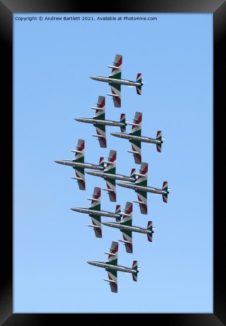 The Frecce Tricolori  Framed Print by Andrew Bartlett