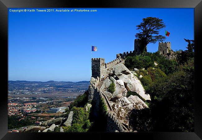 Portugal, Castelo dos Mouros, Sintra, Canvases Framed Print by Keith Towers Canvases & Prints