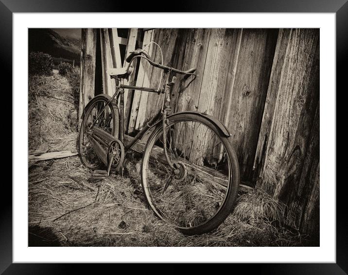 Abandoned bicycle. Framed Mounted Print by Tommy Dickson