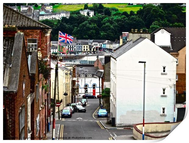 Another view of  Bogside Print by Stephanie Moore