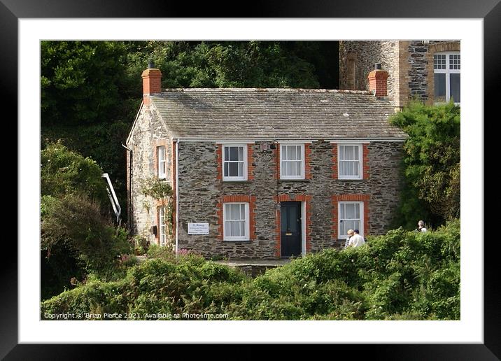 Doc Martin's Cottage, Port Isaac, Cornwall (Port Wenn/Portwenn)) Framed Mounted Print by Brian Pierce