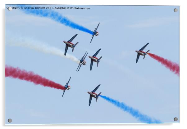 The Patrouille de France Acrylic by Andrew Bartlett