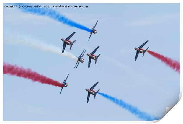 The Patrouille de France Print by Andrew Bartlett