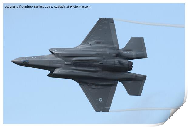 Lockheed Martin F-35B Print by Andrew Bartlett