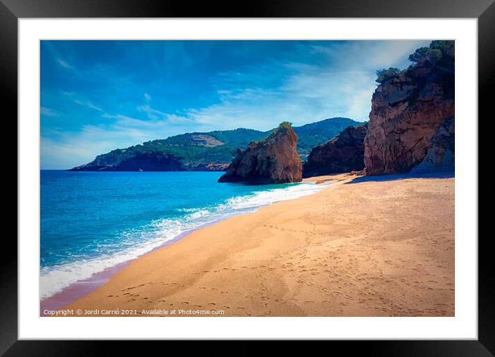 Tour of the coast of Begur on the Costa Brava - 9 Framed Mounted Print by Jordi Carrio