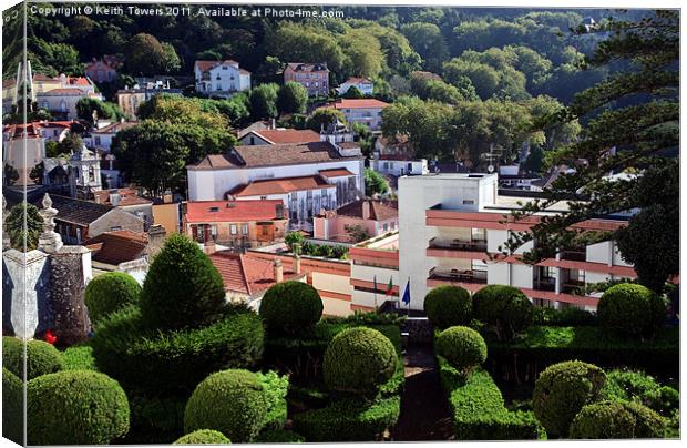 Portugal, Sintra National Palace Gardens. Canvas Print by Keith Towers Canvases & Prints