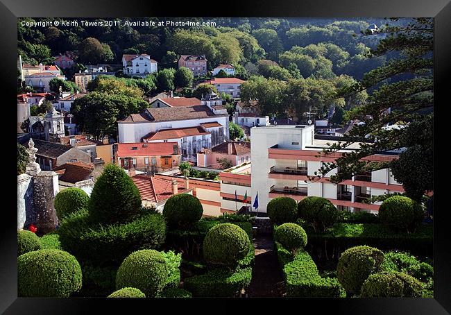 Portugal, Sintra National Palace Gardens. Framed Print by Keith Towers Canvases & Prints