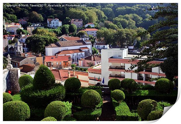 Portugal, Sintra National Palace Gardens. Print by Keith Towers Canvases & Prints