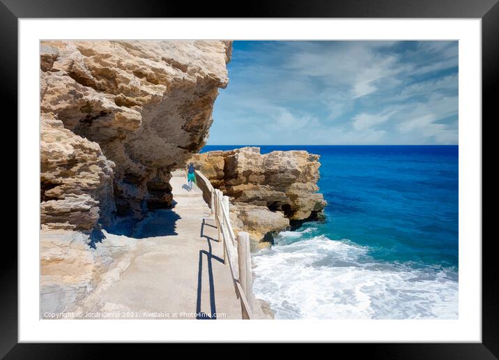 Tour of the coast of Begur on the Costa Brava - 10 Framed Mounted Print by Jordi Carrio