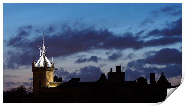 St Michael's Parish Church, Linlithgow, Scotland. Print by Tommy Dickson