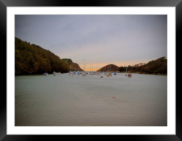 Watermouth Harbour in North Devon Framed Mounted Print by graham young