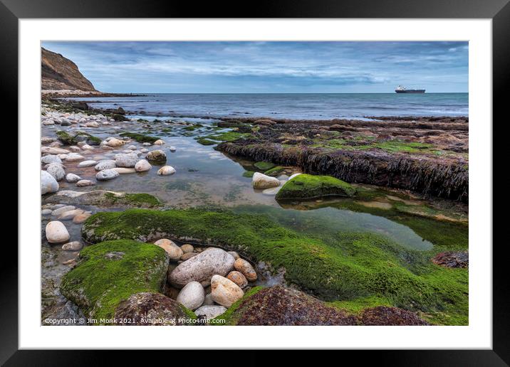 The Rock Pool Framed Mounted Print by Jim Monk