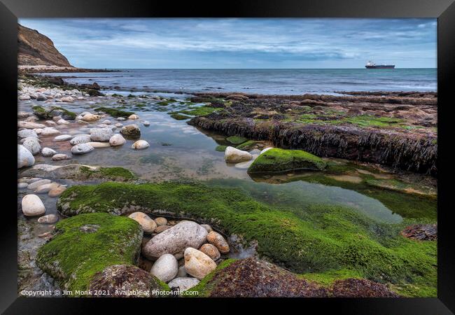The Rock Pool Framed Print by Jim Monk